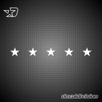 Glass Awareness Sticker - Stars